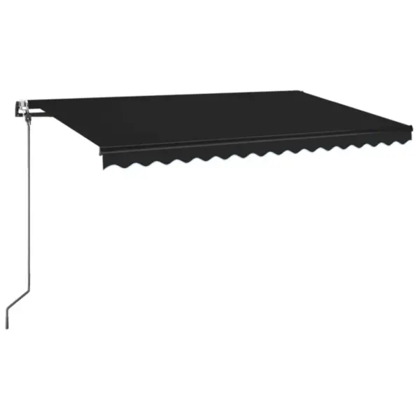 Automaatne terrassimarkiis LED-valgustuse ja tuuleanduriga, antratsiithall, 400 x 350 cm – 2