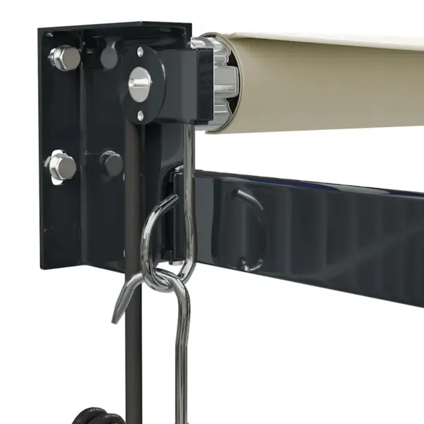 Automaatne sissetõmmatav terrassivarikatus, kreemjasvalge, 3 x 2,5 m, alumiiniumraam – 7