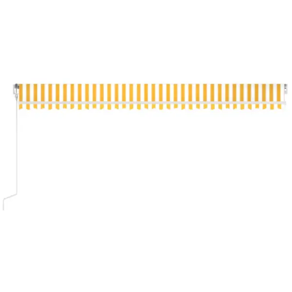 Automaatne terrassivarikatus mootoriga, kollane-valge, 600 x 350 cm – 4