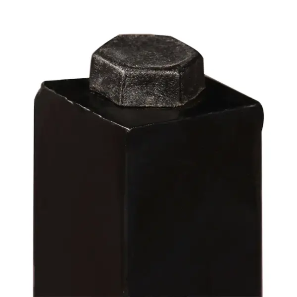 Tööstusliku stiiliga baarikomplekt taastatud puidust lauaga ja ehtsast nahast baaripukkidega, 5 osa – 7