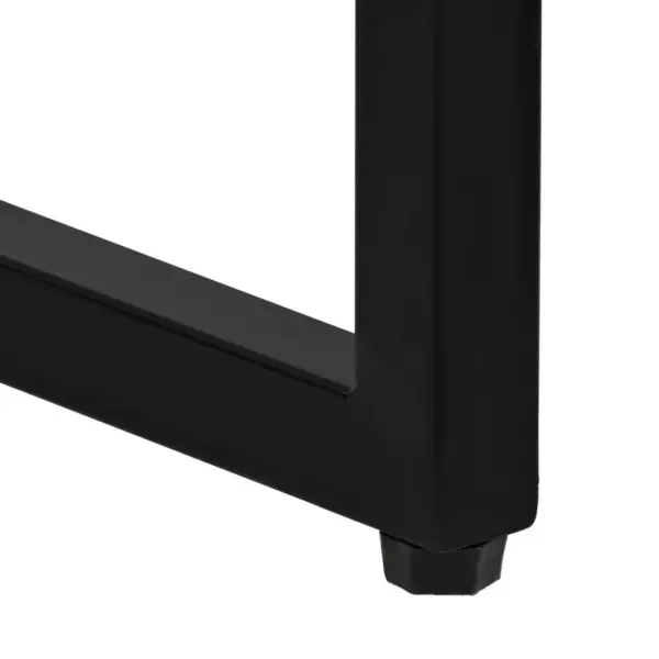 Tööstuslik baarilaud taaskasutatud puidust ja terasraamiga, pruun, 70 x 70 x 106 cm – 6