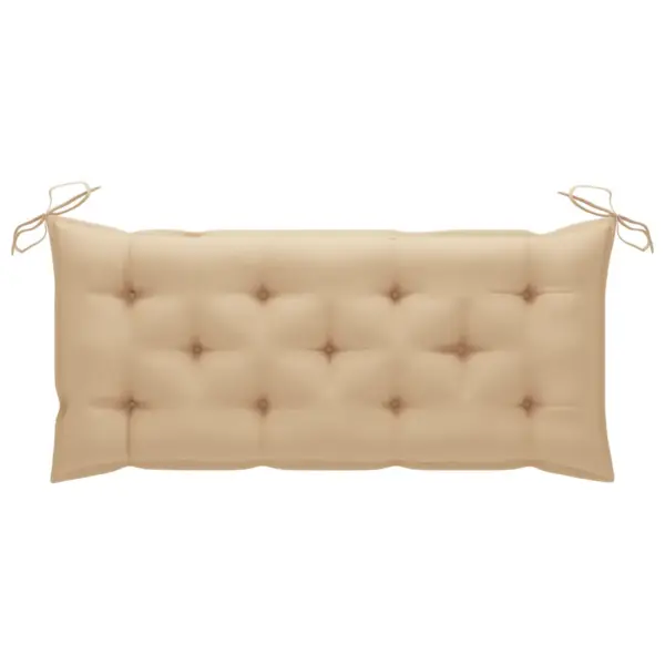 Bambusest aiapink seljatoega beeži veekindla padjaga 120 cm – 8