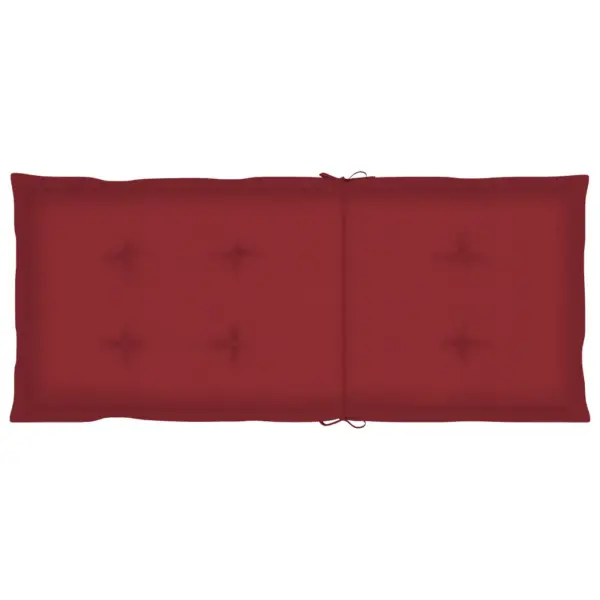 Bambusest kiiktool veinipunase veekindla padjaga, 66 x 86 x 105 cm – 6
