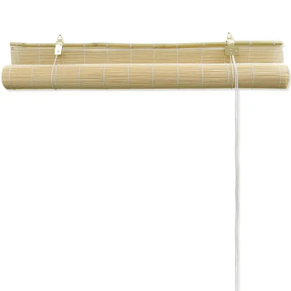 Naturaalset värvi bambusruloo, 150 x 220 cm - 4