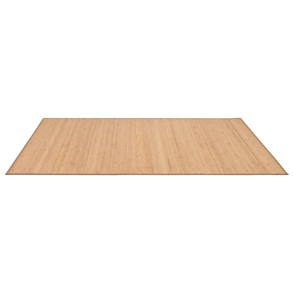 Pruun libisemiskindla tagaküljega bambusvaip 100 x 160 cm