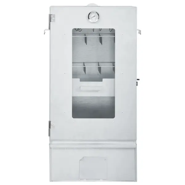 BBQ suitsuahi klaasaknaga ja külmsuitsu generaatoriga, tsingitud teras, 44,5 x 29 x 83 cm – 4