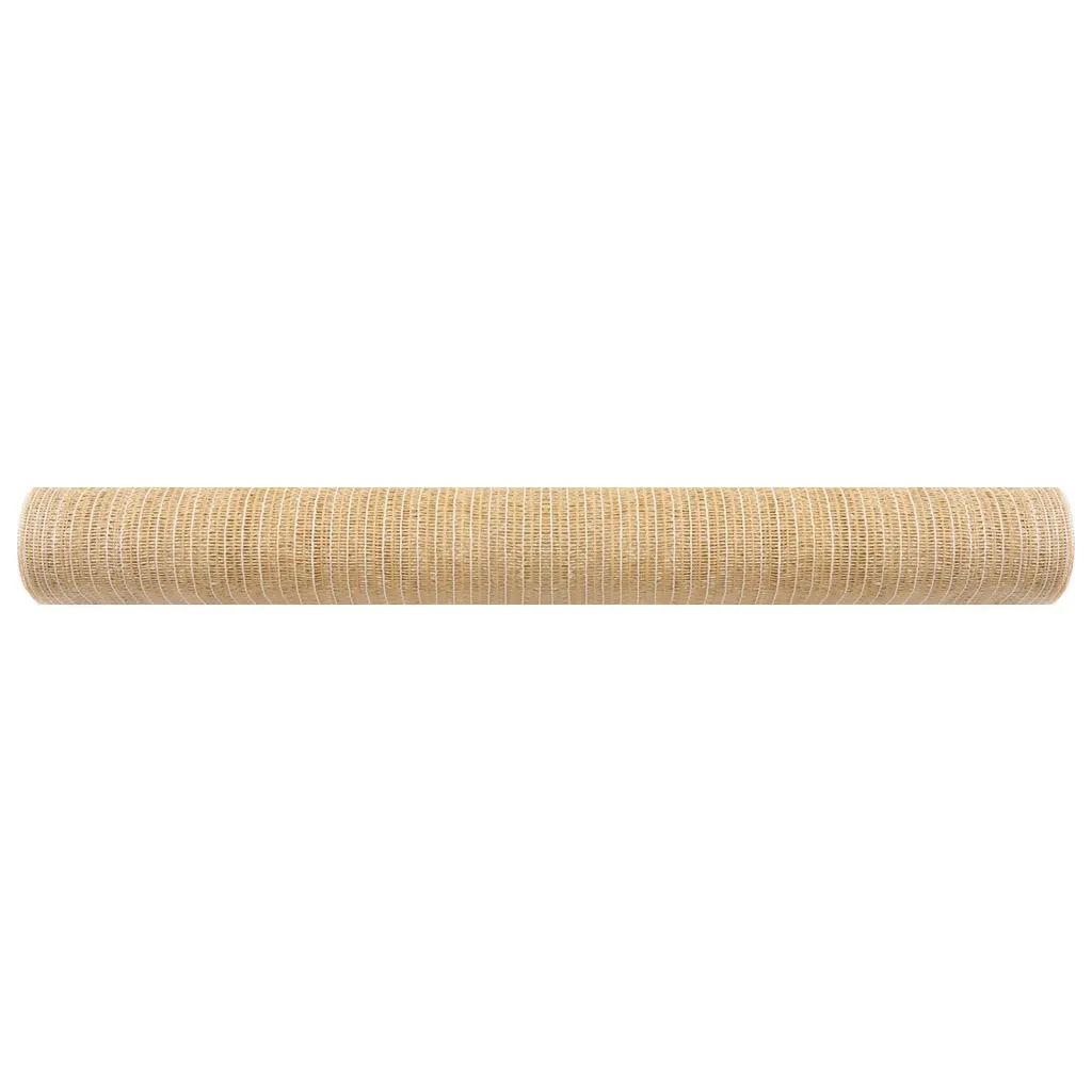 Beež HDPE privaatsusvõrk aiale ja rõdule, 2 x 50 m, 195 g/m²