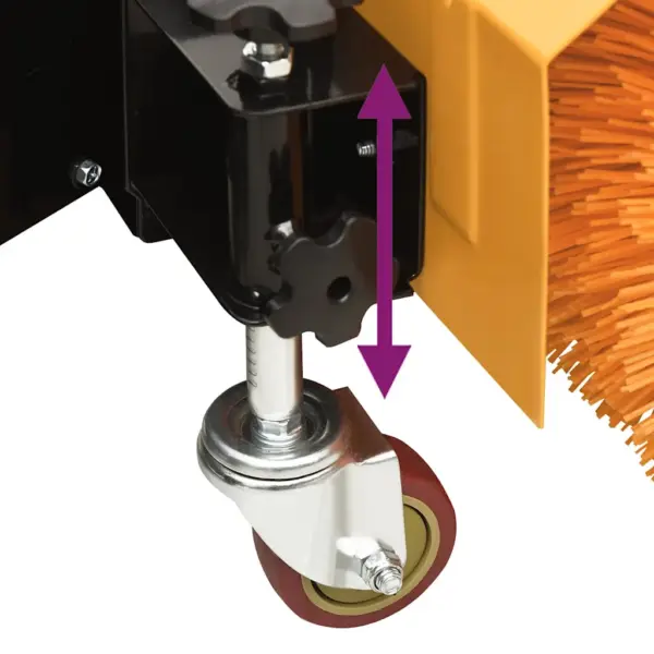 Bensiinimootoriga 2-in-1 lumepuhur ja lumepühkija, 6,5 hj LONCIN mootor, puhastuslaius 560/600 mm, kollane-must – 11