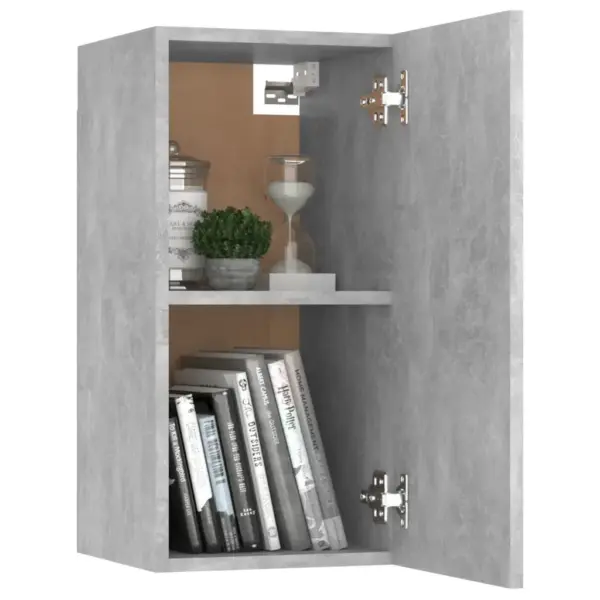 Seinale kinnitatav 4-osaline telerikappide komplekt, betoonhall, puitlaastplaat - 6