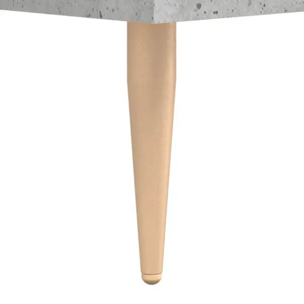Kõrge kapp avatud riiulitega, betoonhall, tehispuit ja metall, 69,5 x 34 x 180 cm - 11