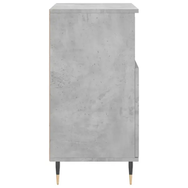 Betoonhall puhvetkapp, 2 tk, tehispuit ja metall, 120 x 35 x 70 cm - 7