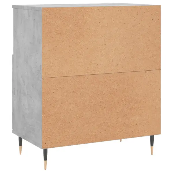 Betoonhall puhvetkapp, 2 tk, tehispuit ja metall, 120 x 35 x 70 cm - 8