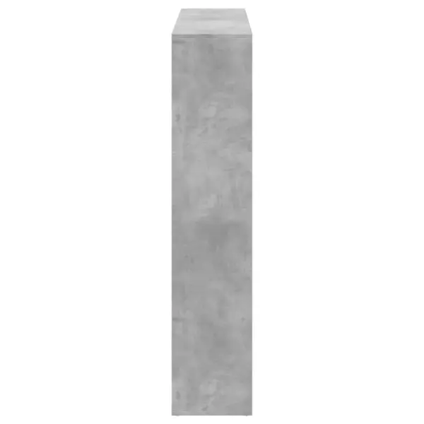 Raamaturiiul 16 avatud riiuliga, betoonhall tehispuit, 137,5 x 29 x 137,5 cm – 6