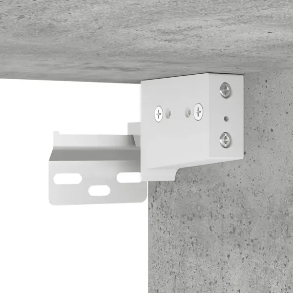 10-osaline seinale kinnitatavate telerikappide komplekt, betoonhall tehispuit – 9