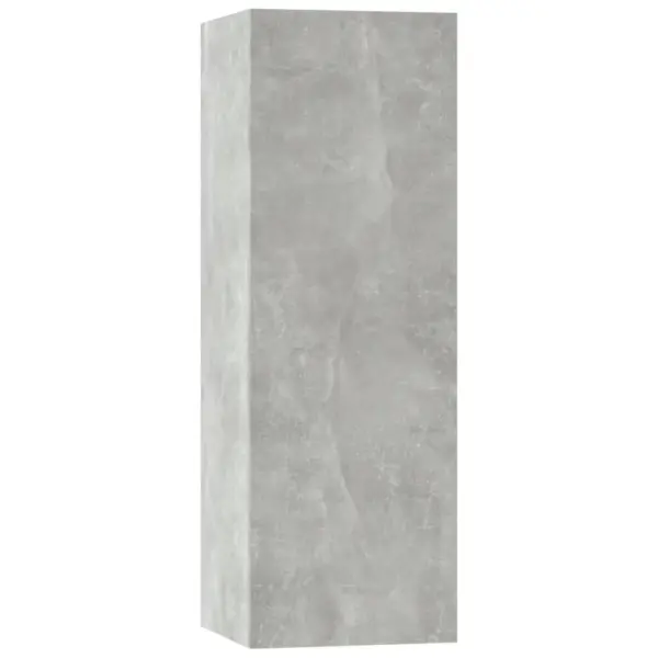 5-osaline seinale paigaldatav telerikappide komplekt, betoonhall tehispuit – 9