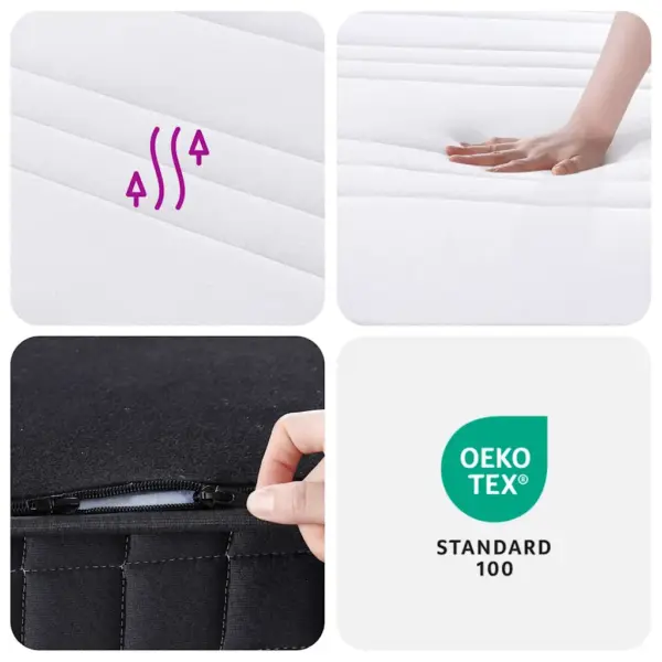 Bonnell vedrumadrats, keskmine kõvadus, pestava kattega, 180 x 200 x 18 cm – 9