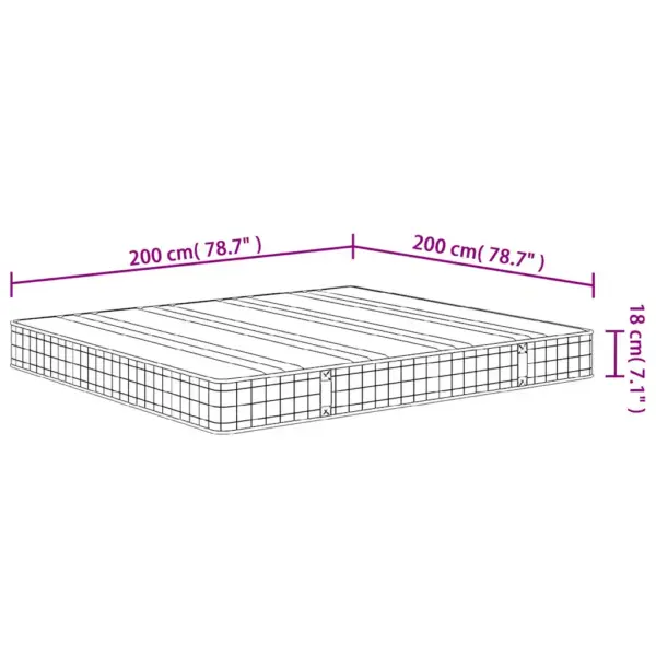 Bonnell vedrumadrats, keskmise kõvadusega, 200 x 200 cm – 7