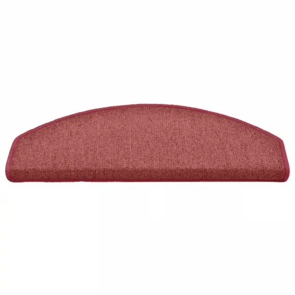 Poolringikujulised trepimatid kahepoolse teibiga, bordoopunane, 15 tk, 65 x 24 x 4 cm, 100% tepitud PP – 4