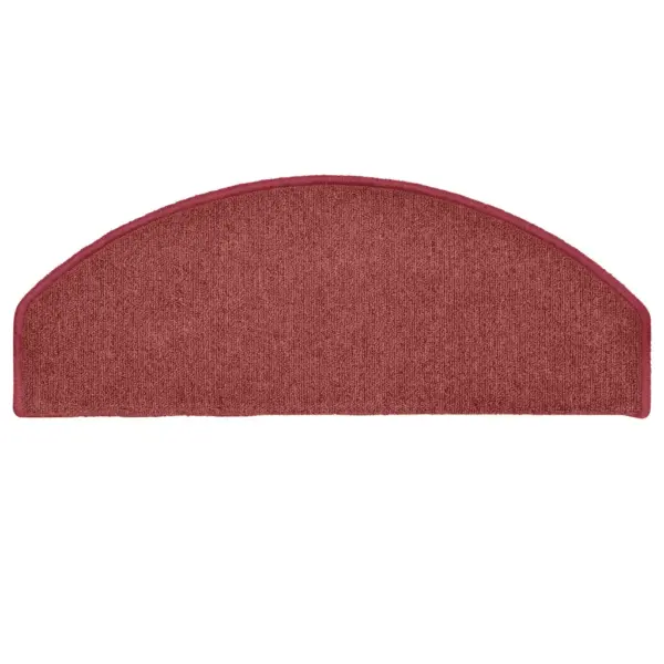 Poolringikujulised trepimatid kahepoolse teibiga, bordoopunane, 15 tk, 65 x 24 x 4 cm, 100% tepitud PP – 5