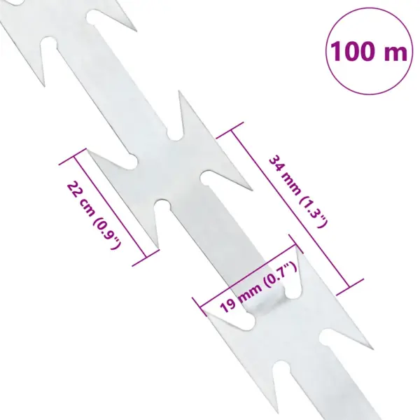 BTO-22 okastraat turvatara jaoks, tsingitud teras, 100 m – 5