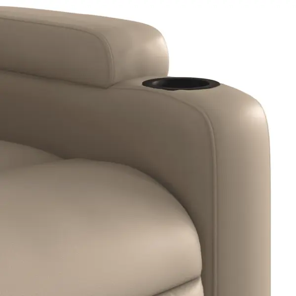 Massaažitool lamamisfunktsiooniga, cappuccino kunstnahk, 6-punktiline vibratsioonmassaaž, topsihoidjate ja küljetaskuga – 9