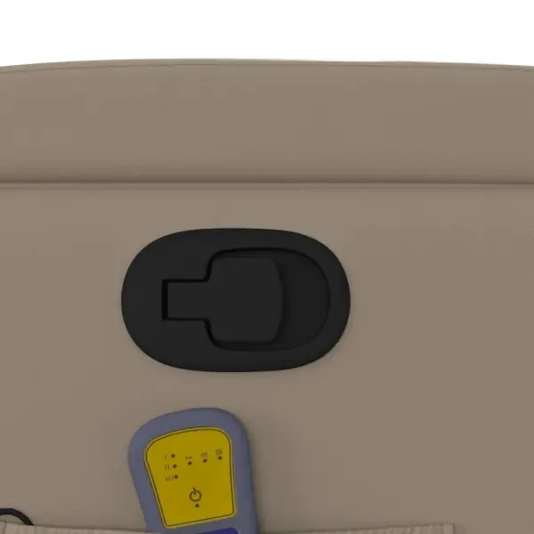 Massaažitool lamamisfunktsiooniga, cappuccino kunstnahk, 6-punktiline vibratsioonmassaaž, topsihoidjate ja küljetaskuga – 10