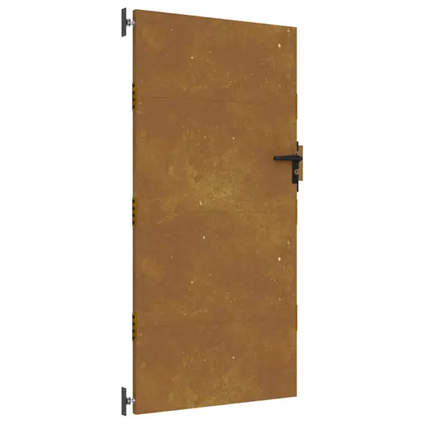 Täisprivaatsusega corten-terasest aiavärav, 85 x 175 cm, roostes toon - 2