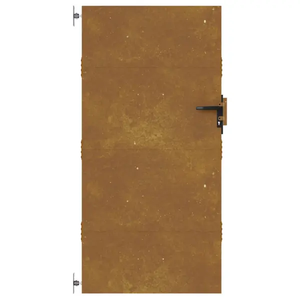 Täisprivaatsusega corten-terasest aiavärav, 85 x 175 cm, roostes toon - 4