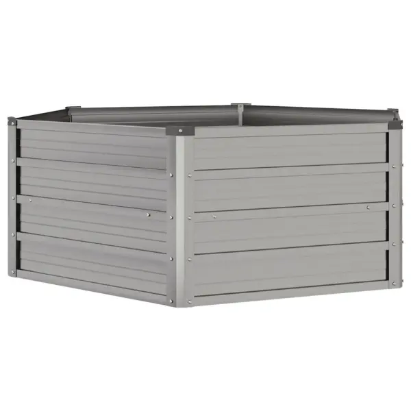 Kuusnurkne taimekast, roostevärvi Corten-teras, 129 x 129 x 45 cm – 3