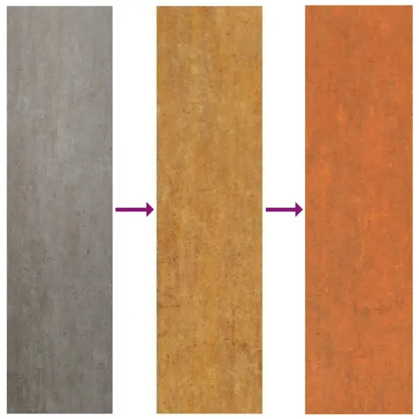 Kuusnurkne taimekast, roostevärvi Corten-teras, 129 x 129 x 45 cm – 5