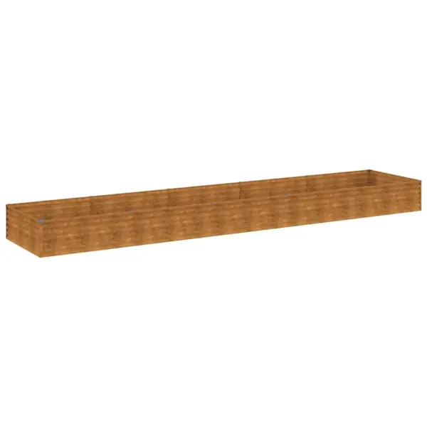 Mahukas Corten-terasest taimekast, roostevärvi, 482 x 100 x 36 cm – 2