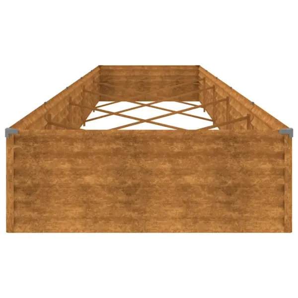 Mahukas Corten-terasest taimekast, roostevärvi, 482 x 100 x 36 cm – 5