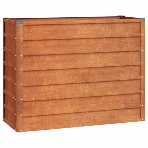 Corten-terasest taimekast avatud põhjaga, roostes, 100 x 40 x 77 cm – 2