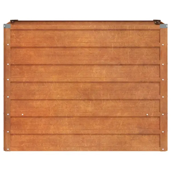 Corten-terasest taimekast avatud põhjaga, roostes, 100 x 40 x 77 cm – 4