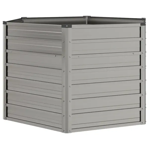 Corteni terasest kuusnurkne taimekast, roostes, 129 x 129 x 77 cm – 3