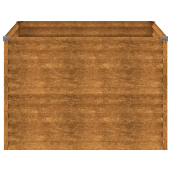 Corteni terasest taimekast, roostevärvi, 100 x 100 x 69 cm – 5