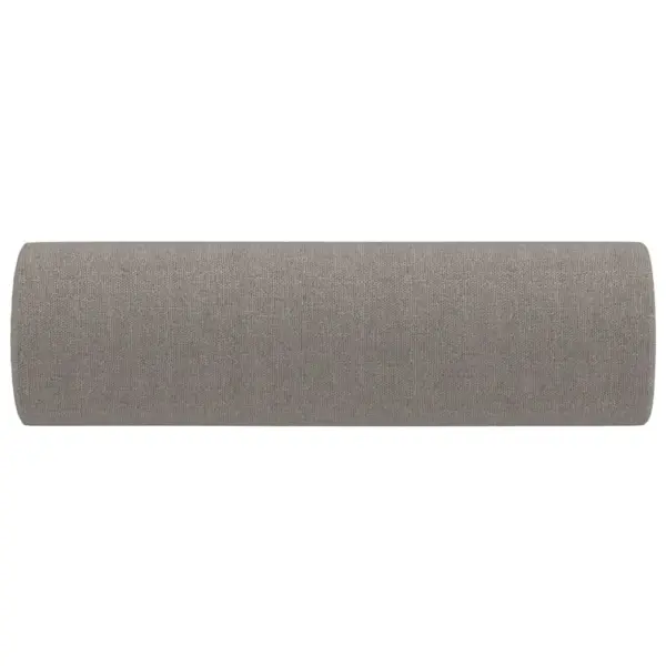 Dekoratiivsed rullpadjad 2 tk, pruunikashall kangas, Ø15 x 50 cm – 4