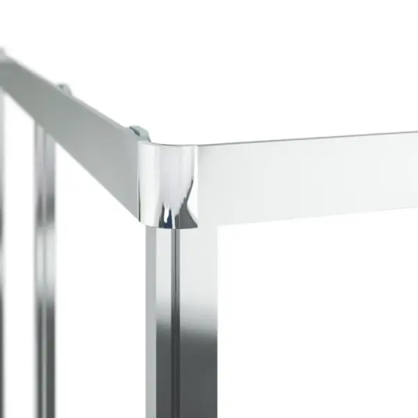 Dušikabiin trükiga ESG-klaasist ja alumiiniumraamiga, 80 x 80 x 180 cm, läbipaistev/valge – 8