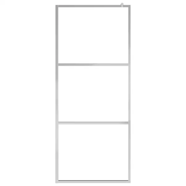 Dušinurga sein läbipaistvast ESG-klaasist, reguleeritav, hõbedane raam, 140 x 195 cm – 3