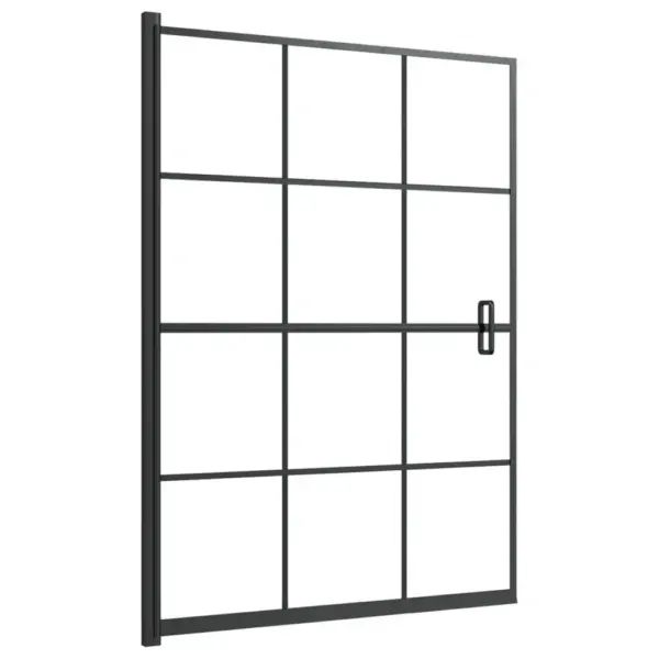 Dušinurga uks musta ruudustikuga ESG-klaasist, 100 x 140 cm – 2