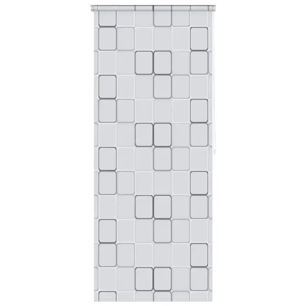 Valge ruutumustriga duširuloo vannituppa, 120 x 240 cm, PEVA – 2