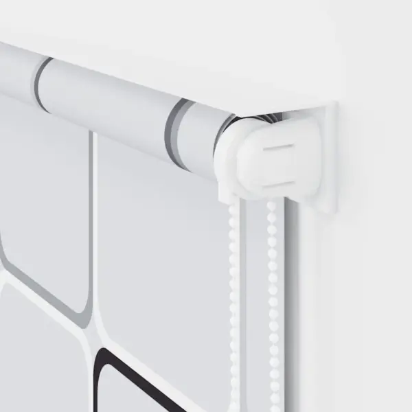 Valge ruutumustriga duširuloo vannituppa, 120 x 240 cm, PEVA – 7