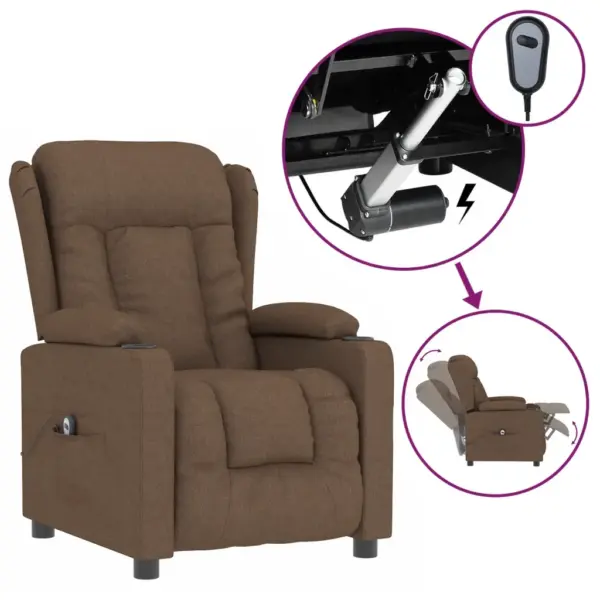 Elektriline lamamistugitool topsihoidjatega, pruun kangas – 2