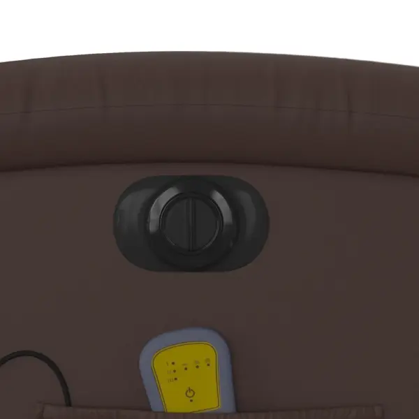 Elektriline püstitõusmist toetav massaažitool 6-punkti vibratsiooniga, pruun kunstnahk – 13