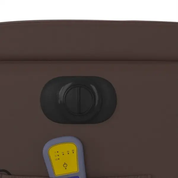 Elektriline püstitõusmist toetav massaažitugitool vibratsioonmassaažiga, pruun kunstnahk – 13