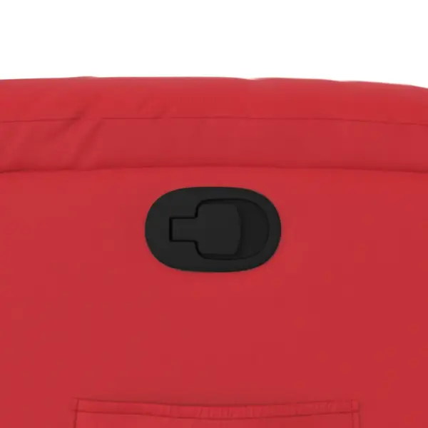 Püstitõusmist toetav elektriline tugitool manuaalse lamamisfunktsiooniga, punane kunstnahk – 12