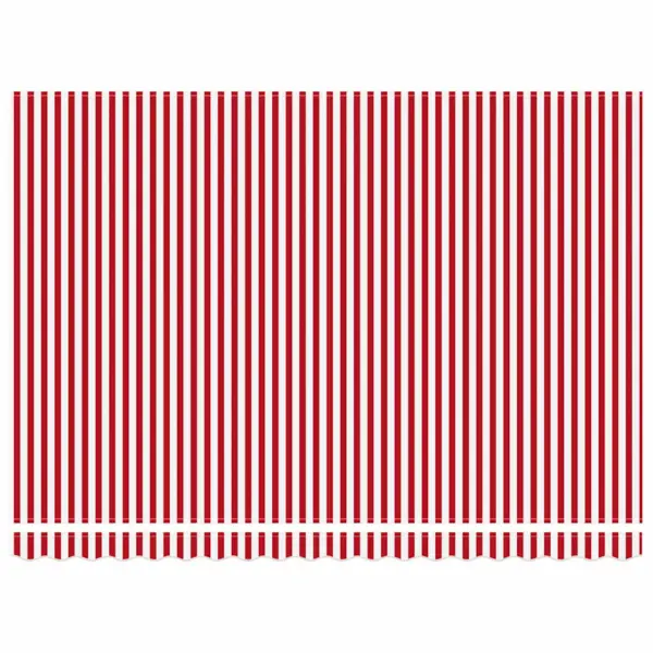 Elektriline sissetõmmatav terrassimarkiis puldiga, punase-valge triibuline polüester, 450 x 350 cm – 8