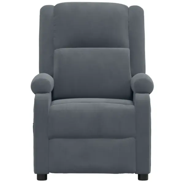 Elektriline tugitool 3 lamamisasendiga, tumehall samet – 4