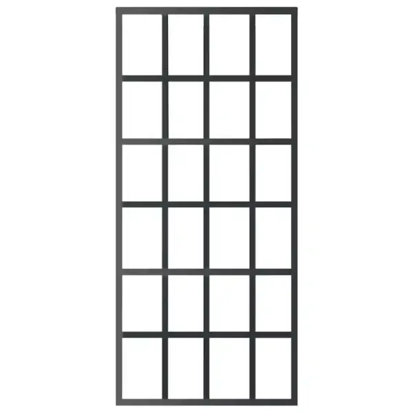 ESG-klaasist liuguks musta alumiiniumraamiga, 90 x 205 cm – 3