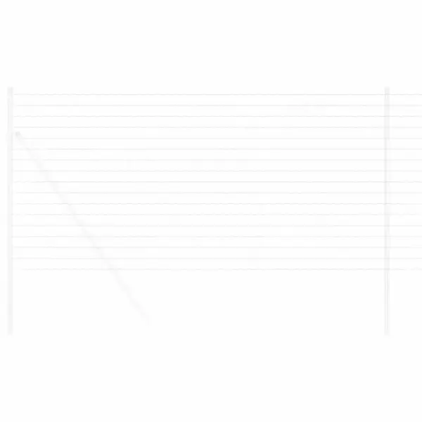 Euroaia võrk PVC-kattega rauast, 1,4 x 10 m, võrgu silm 76,2 x 63,5 mm – 3